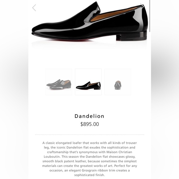 Christian Louboutin Men’s Patent Dandelion Loafers main image 5